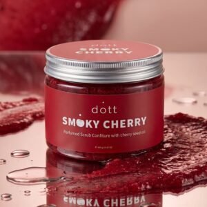 Skinlly Wild Cherry & Pink Salt Body Scrub tub