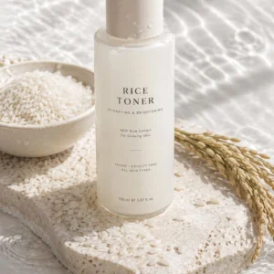 korean rice milk toner & squalane sensitive skin hydration